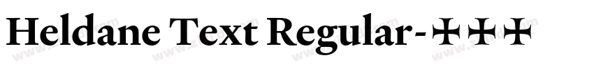 Heldane Text Regular字体转换